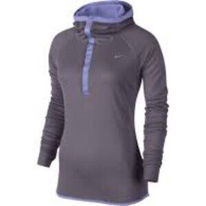 Nike Women's Running Hoodie Pullover Dri Fit Size Small Purple